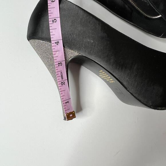 Unlisted Flawless Platform Heels Black Silver Shoe Size 10 - Picture 7 of 8